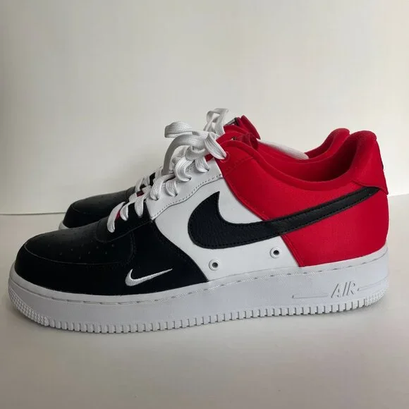 NWT Nike Air Force 1 ’07 LV8 Black Toe 823511-603 Men’s Size 11.5